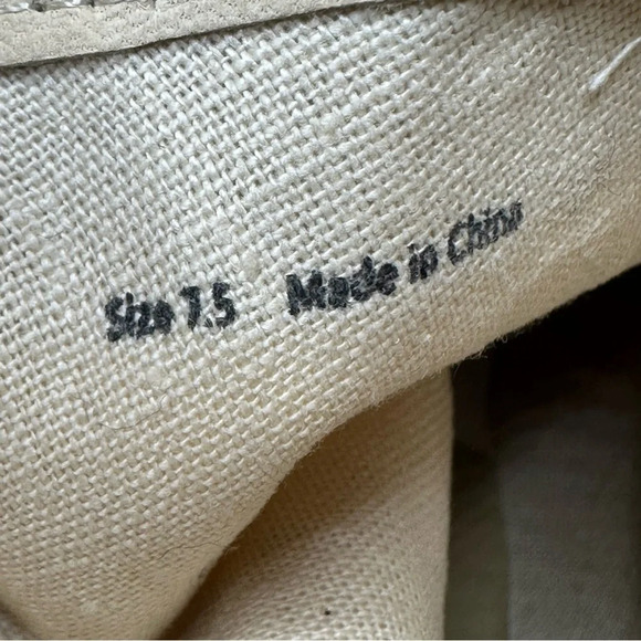 Dolce Vita Western Nashe Booties in Vanilla Suede/Canvas. Sz: 7.5 - Picture 9 of 10